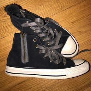 CONVERSE high tops with Sherpa lining
